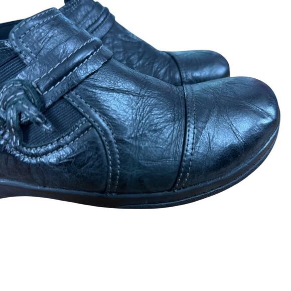 Clarks Sheryn Madi Black Leather Slip On Loafers Flats Comfort Shoes Womens 8.5 - Picture 13 of 16